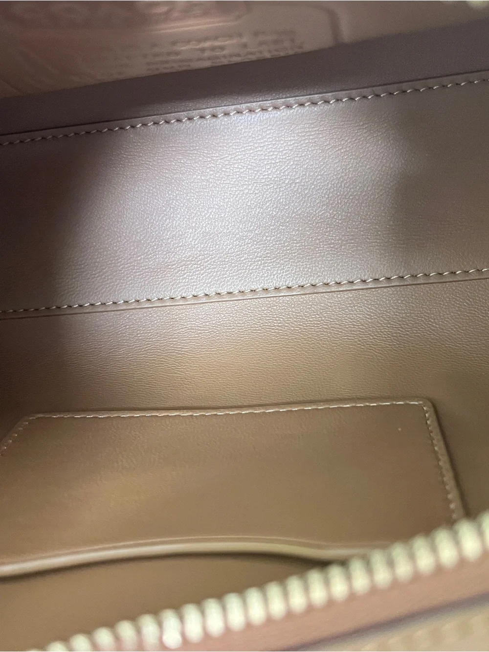 NEW Coach Swing Zip Leather Shoulder Bag